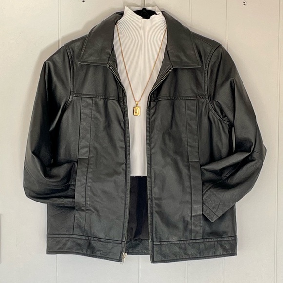 Wilsons Leather Jackets & Blazers - Petite Vintage Black Wilson’s Leather Jacket